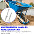 Wheelbarrow Handles Replacement Kit for 5/16 Stainless Nuts and Bolts, 12-Pack Wheel Barrow Parts