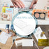 Geetery 4 Pcs Clear Acrylic Cash Tray for Cash Stuffing, Mail Sorter Organizer for Desk, Envelope, Bill, and Business