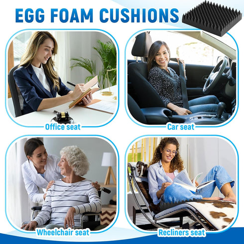 Geiserailie 1 Pcs Egg Foam Pad Eggs Chair Cushion to Relieve Back Foam Seat Cushion Chair Accessories Pad for Office