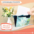 CNK Accordion File Folders Organizer, 13 Pockets, Expanding Document Paper Pocket Filing Holder with Alphabetical Labels