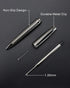 Cambond Ballpoint Pens, Black Pens, 1.0 mm Medium Point, 3 Pens with 6 Refills, Metal Pen for Journaling, Gift
