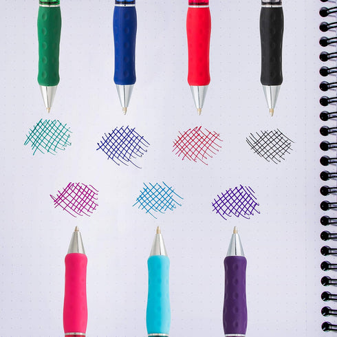 Pentel RSVP Super RT Ballpoint Pen, Medium Line (1.0mm) Black Ink, 3-Pk - BX480BP3A