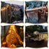 16FT 30 8 Battery Operated Globe String Lights Waterproof LED Modes Outdoor String Lights Crystal Ball String Light