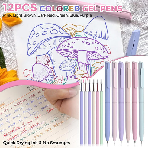 Nicpro 71 PCS Bible Journaling Kit, Aesthetic School Supplies, 12 No Bleed Highlighters, 6 Gel Pens