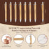 Zowekto 48 Set Employee Graduation Appreciation Gifts Bulk Inspirational Bamboo Pens with Thank You Cards, Motivation