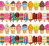 Ice Pops and Ice Cream Borders Set Cool Summer Classroom Bulletin Board Border 72 Feet