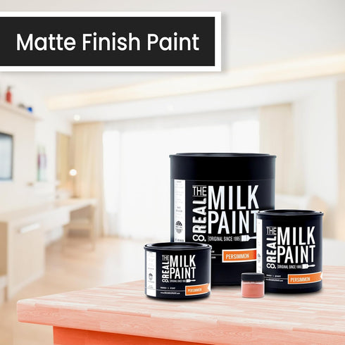Persimmon, 1 Real Milk Paint, Wood Paint for Furniture, Matte Paint for Cabinets, Walls, Brick, and Stone, Water Based