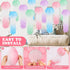 12Pcs (12) Windspeed Jelly Fish Paper Lanterns Blue Hanging Jelly Fish Paper Lanterns for Blue Ocean Theme, Beach