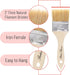 Bates Chip Paint Brushes, 2 Inch, 9 Pack, Natural Bristle Paint Brushes for Painting and Staining