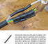 Heat Shrink Tubing 2:1 Cable Sleeving Tube Wrap, Electric Insulation Protection - 1mm Dia/30mm/Black/300 Pcs