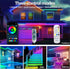 16.4FT Ws2812 IP68 5V RGB+IC LED Strip Lights Outdoor Waterproof, USB Powered, Music Sync Bluetooth APP/RF Remote