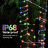 LHYLDS 33FT 100LED 18 8 Solar Rope Lights Outdoor Waterproof, Colors Changing Outdoor String Lights Tube Fairy Light