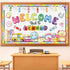 Afniimyapt Welcome Back to School Bulletin Board Decorations Set Crayon Bulletin Board Cutouts