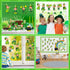 Pasimy St. Patrick's Day Bulletin Board Decoration, Lucky Shamrock Cutout Border for Classroom Decor