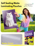 60-Pack 4x6 10Mil Uinkit Self Seal Laminating Pouches, Thick Matte Finish Double-Sided for Photos & Recipe Cards