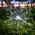 JJGoo 2 Pack Solar Firework Lights, 120 LEDs, 2 Lighting Modes, Waterproof for Garden, Party, Wedding, Cool White