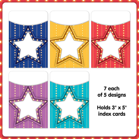 Teacher Created Resources Multi-Pack Marquee Library Pockets