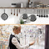 Pegboard Hook 50 Pcs, Durable L Shape Galvanized Metal Accessories for 1/4 and 1/8 Pegboard Organizer Kit