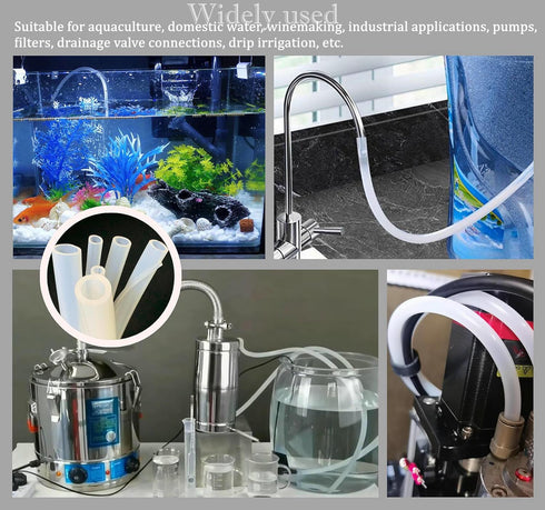 3/8" 3/8" 5/8" 10 ID Silicone Tubing, Food Grade ID x OD Feet Length Pure Silicone Hoses High Temp for Home Brewing