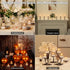 8Pcs Rechargeable Flameless Tea Lights Candles with Charging Station Battery Tea Lights with Remote & Timer LED