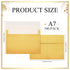 Yahenda 300 Pack A7 Gold Envelopes Bulk Self Adhesive Kraft Paper for Christmas Valentine Wedding Birthday Party