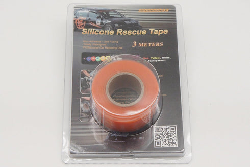 Autobahn88 Universal Hose Rescue Tape, Silicone Self Fusing Repair Tape, 1"x 10ft, Pack of 2 - Orange