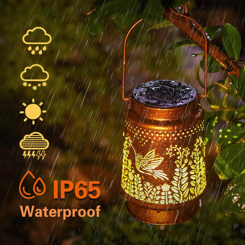 Hummingbird Hummingbird Mothers Day Gifts for Mom Solar Lanterns Outdoor Waterproof Hanging Solar Lights Gifts