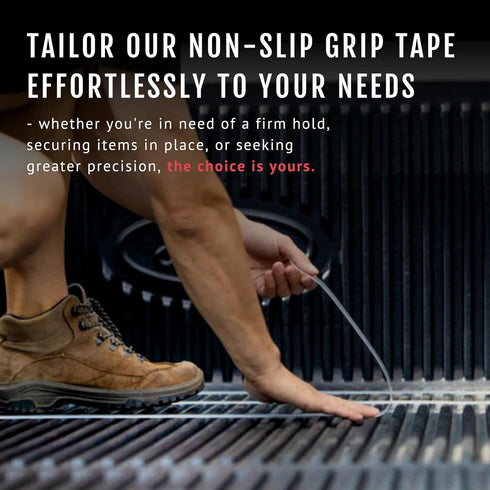 CATTONGUE GRIPS Non-Abrasive Grip Tape Wrap, 2” Thick Heavy-Duty, Waterproof Anti-Slip Tape, Black, 10ft