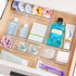 Vtopmart 44 PCS Clear Plastic Drawer Organizers Set, Versatile Storage Containers for Makeup and Office