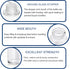 Lab Borosilicate Glass Reagent Bottle, Wide Mouth Storage Bottle with Ground Stopper (Clear, 1000ML)