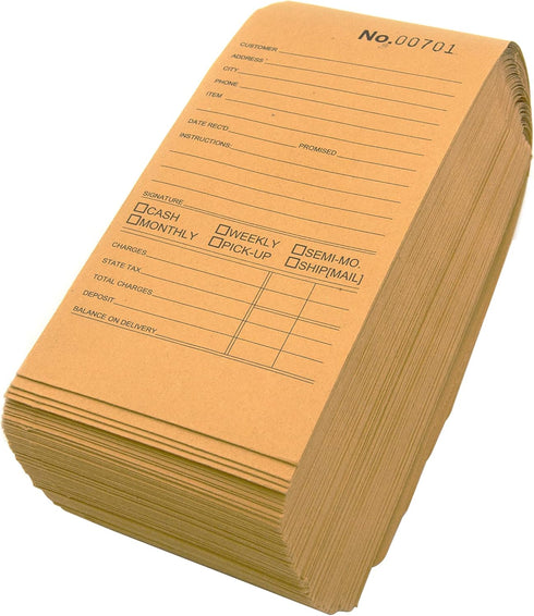 N’icePackaging Tear-a-Way Repair Envelopes, 100 Count, Sequentially Numbered for Customer Records