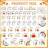 Blosssound Fall Bulletin Board Decorations Set, Autumn Cutouts, 3D Honeycomb Paper Pumpkin Maple Leaf for Thanksgiving
