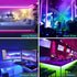 Lights,9.8ft Dimmable 12v AXMOTUT Bluetooth RGB COB Led Strip Led Light Strip with Smart App and Remote Control, Color
