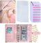 Budget Binder with Zipper Envelopes, A6 Money Organizer for Cash with 12PCS Cash Envelopes, 12PCS Budget Sheets, 28 PCS