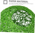 DIYEAH Paper Sphere Lamp Shade Green Decorative Light Cover for Ceiling Table and Floor Lamps Warm Atmosphere Bedroom