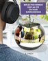 Skywin Convex Mirror Vase Silver Cubicle Decorations - 4.5 Inch Multipurpose Cubicle Mirror, Desk Mirror to See Behind You - Aesthetic Office Cubicle Accessories, Office Cubicle Decor Organizer