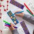 75Pcs Haooryx Nativity Color Your Own Bookmarks - Kids DIY Coloring Blank Bookmarks Christmas Party Game Prize Art