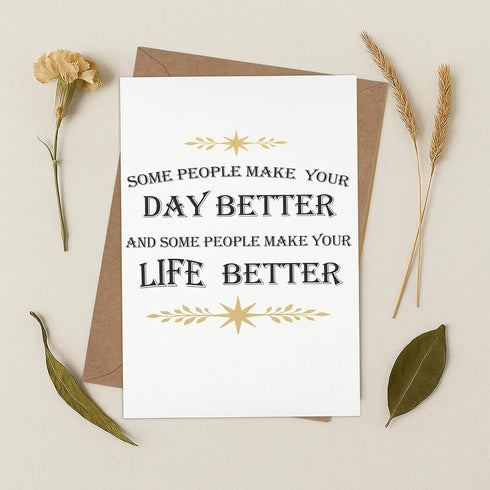5x8 Inch Cheerin Appreciation Card with Envelope - Thank You Cards for Coworkers, Teachers, Friends, Boss, or Parents