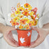 Diese-Klappkarten Flower Pop Up Card - 3D Flowers Bouquet Greeting Card for Birthday