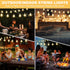 75FT 35+3 Bulbs, 2FT Bulbs Dimmable Commercial Outdoor String Lights with Waterproof Apart, & Connectbale, Grade Patio