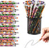 LOMIMOS 120pcs Halloween Pencil Bulk, Colorful Wooden with Eraser, 12 Patterns for Kid Trick or Treat Party Supplies