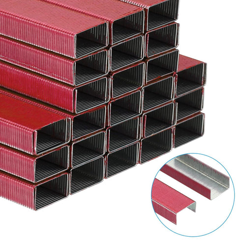 PATIKIL Staples for Stapler, 6 Pack (1000Pcs Staples Per Pack) #10 Mini Staples for Home Office Supplies, Red