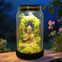 Solar Garden Buddha Statue for Home Decor - 9.8'' Zen Solar Lights