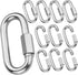20Pack Quick Link, 3/16” Chain Link with 330lbs Loading, Stainless Steel Locking Carabiner Clip for Dog Leash