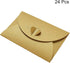 PATIKIL Mini Envelopes, 24 Pack Heart Clasp Tiny Storage for Wedding Greeting Party, Cute Present Card Holder, Golden