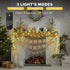 Generic 6.56FT 3 (2 Pack) Battery Powered(Pre-Installed) Leaf String Lights with Auto Timer, Fake Vines with Fairy