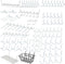 53108 100 Piece Metal Pegboard Hooks and Accessories Set, Organizer for Garage, Crafts, Utility Hooks
