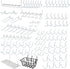 53108 100 Piece Metal Pegboard Hooks and Accessories Set, Organizer for Garage, Crafts, Utility Hooks