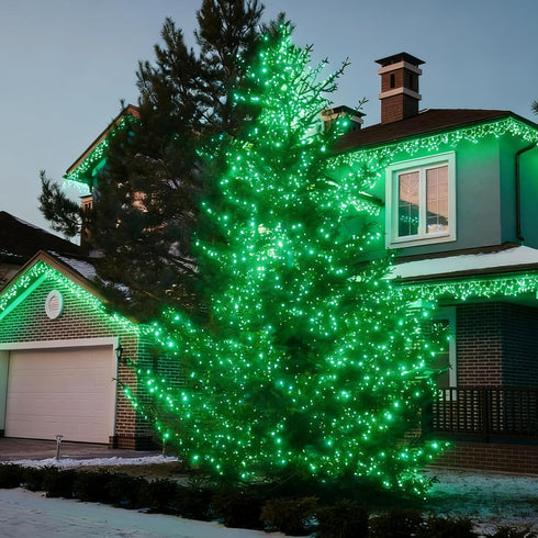 Decorations,300Lights 63.8ft(2pk 150L) LAMPHOME St. Patrick's Day Mini String Lights,Green st Patricks Day Tree