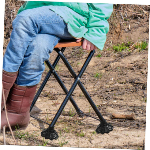 3.03X3.03 Inch Set 4 Chair Leg Caps Anti-Slip Floor Protectors for Indoor Outdoor Use Folding Camping Chairs Furniture